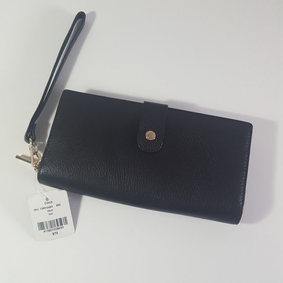 Handbags - NWT Danier Black Leather Wallet